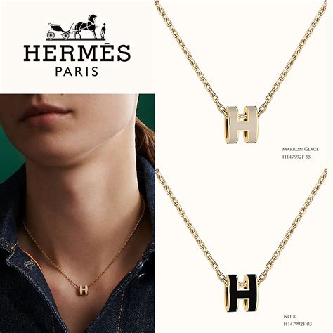 pop h necklace hermes|hermes h necklace mini.